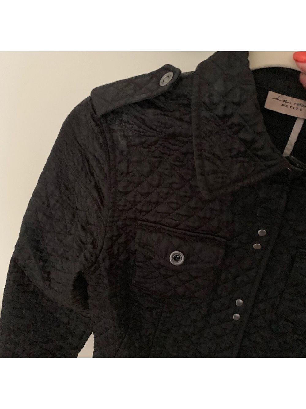 I.E. Relaxed Black Quilted Jacket